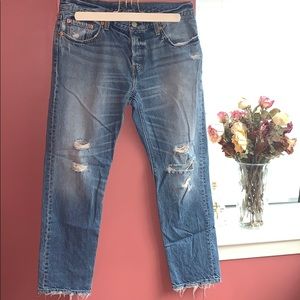 Levi’s Destroyed Hem Jeans